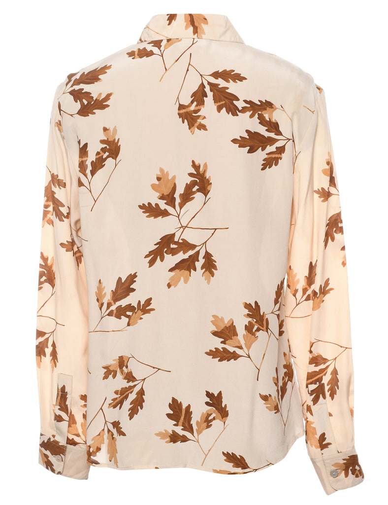 Leafy Print Shirt - M