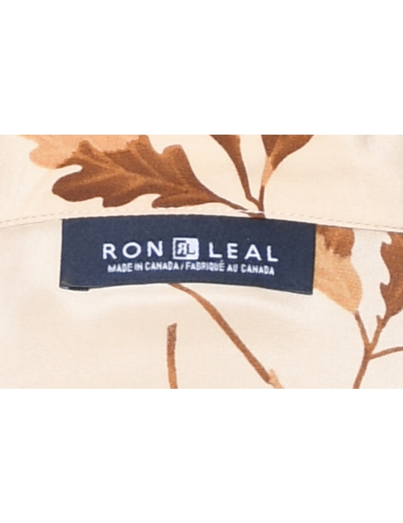 Leafy Print Shirt - M