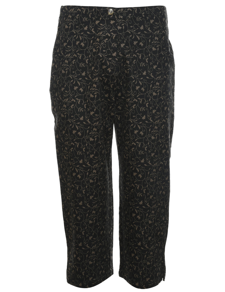 Leafy Print Trousers - W28 L23