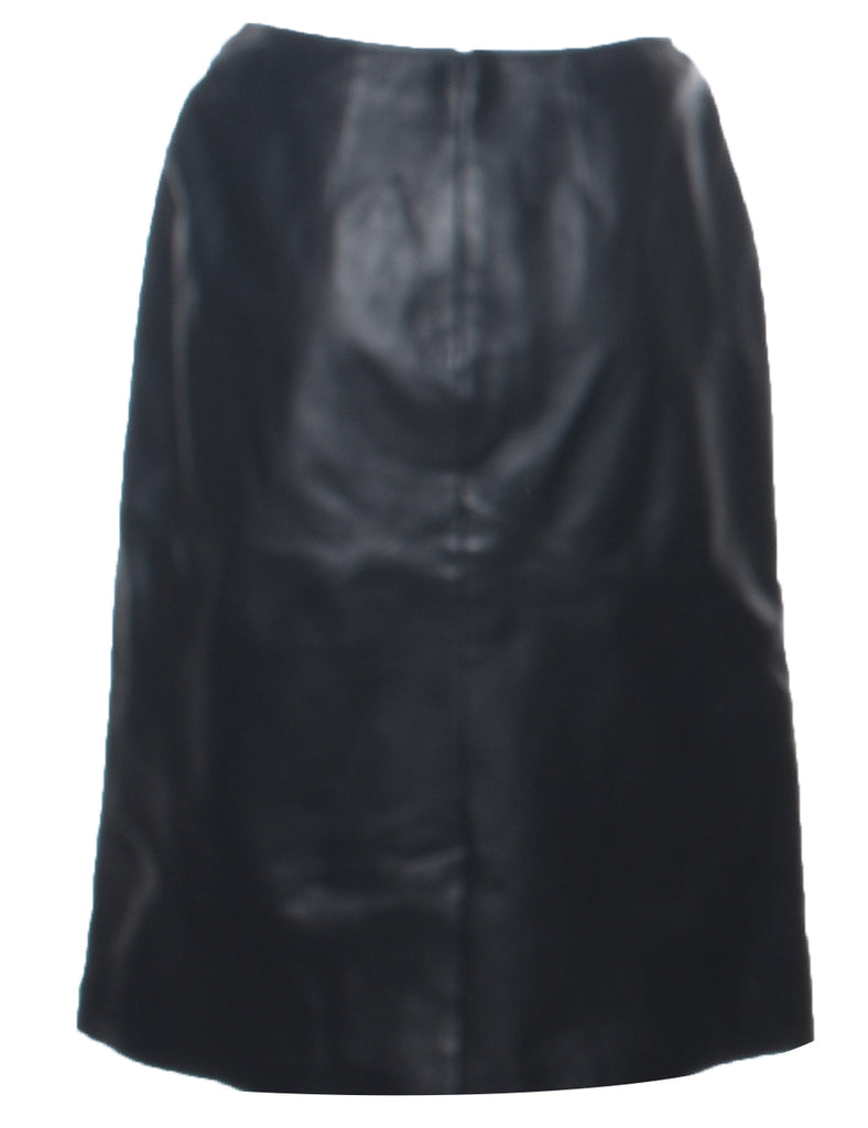 Leather A-line Skirt - S