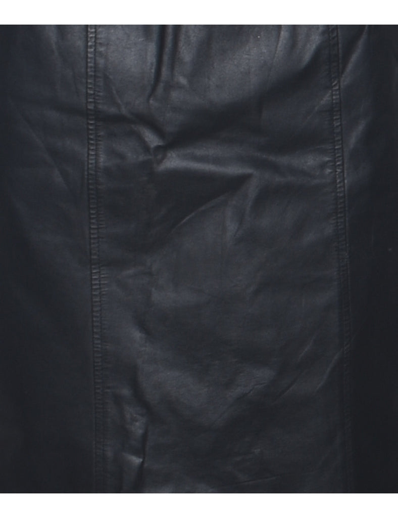 Leather A-line Skirt - XS