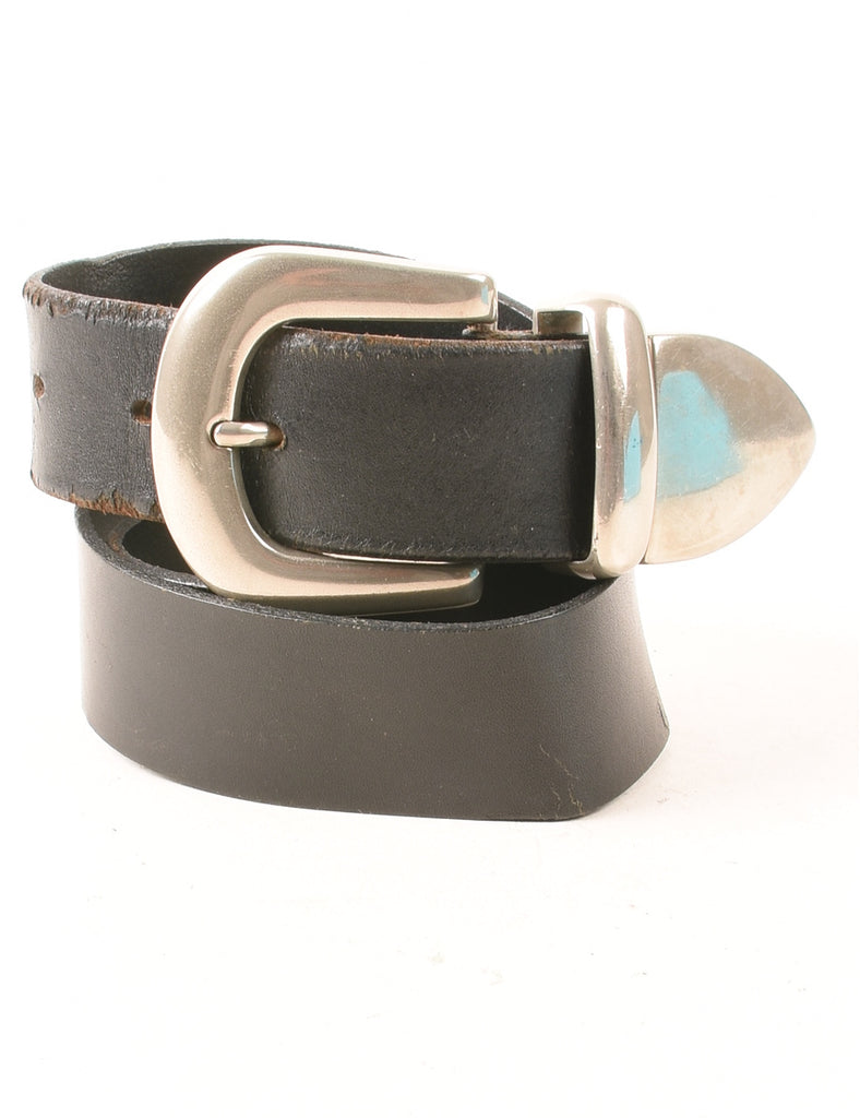 Leather Black Belt - M