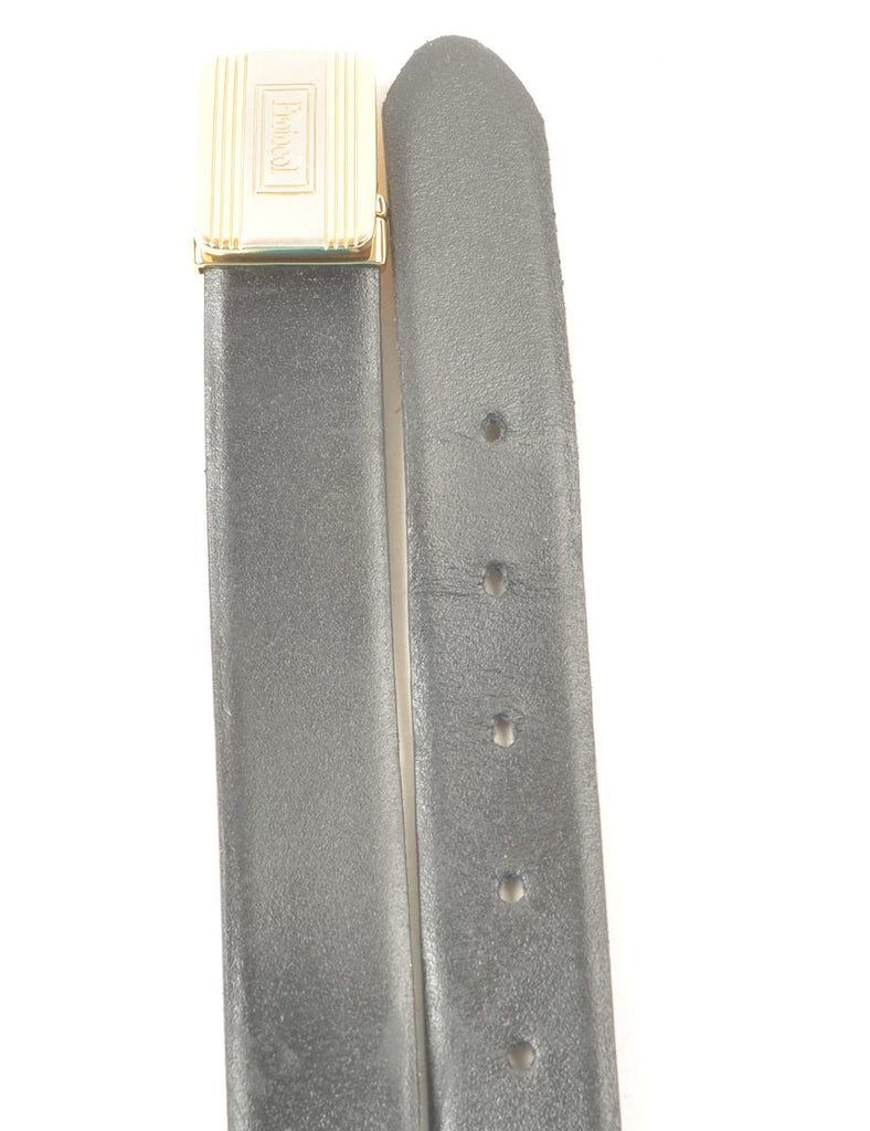 Leather Black Waist Belt - L