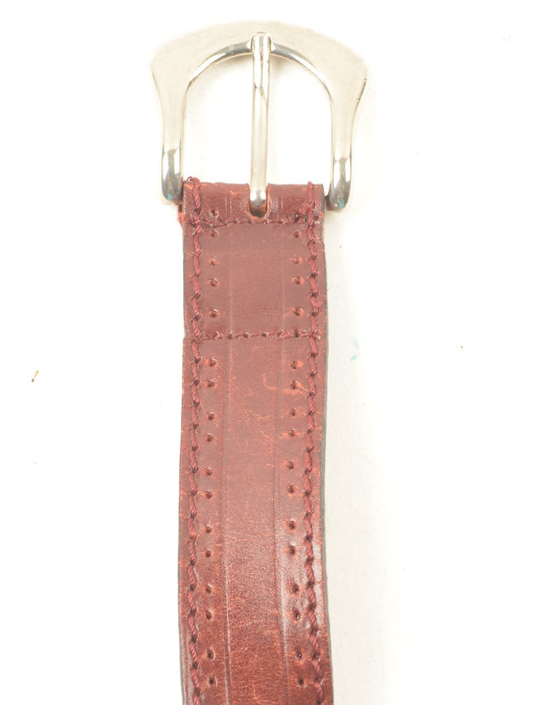 Leather Brown Waist Belt - L