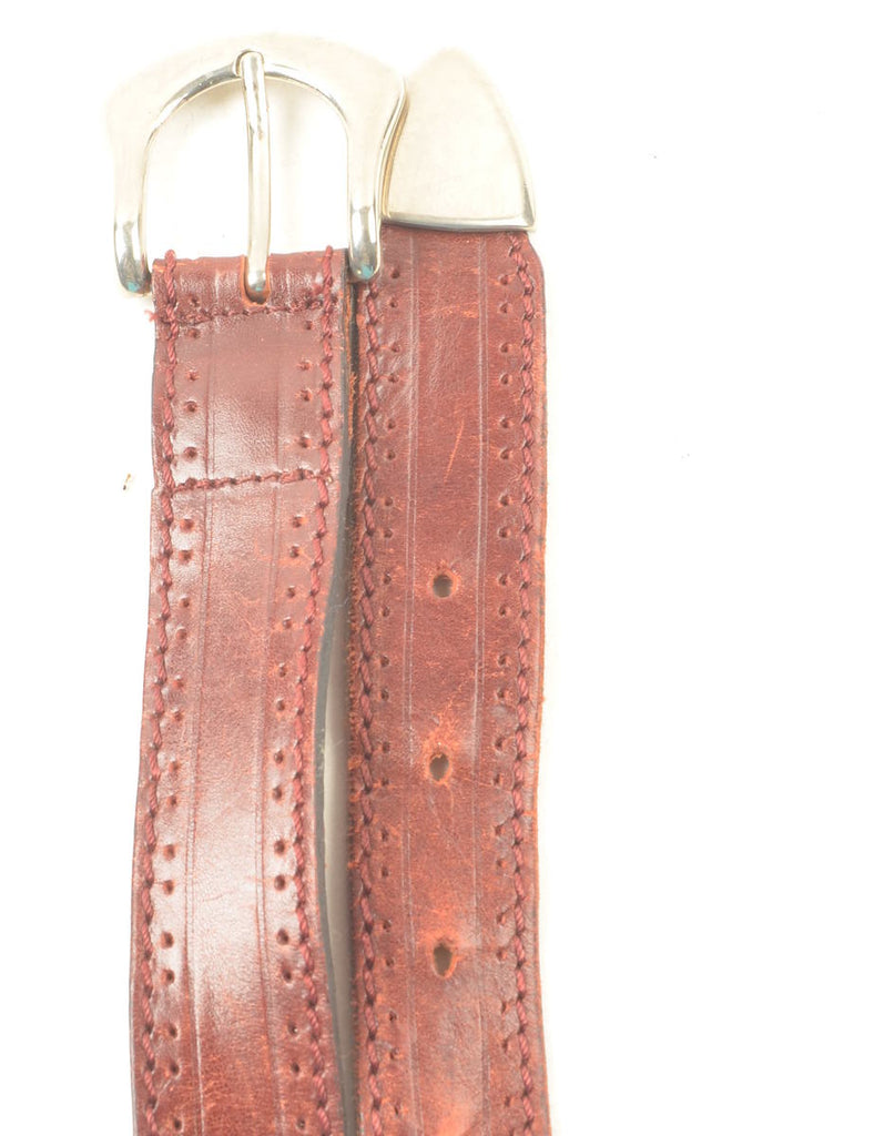 Leather Brown Waist Belt - L