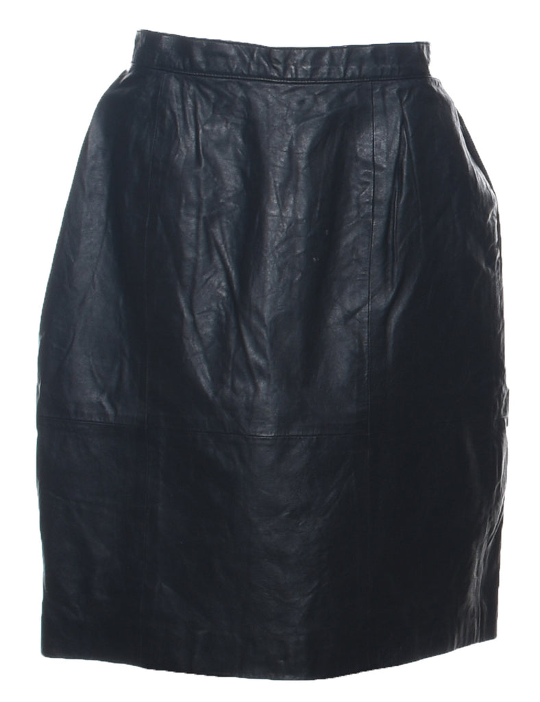 Leather Pencil Skirt - L