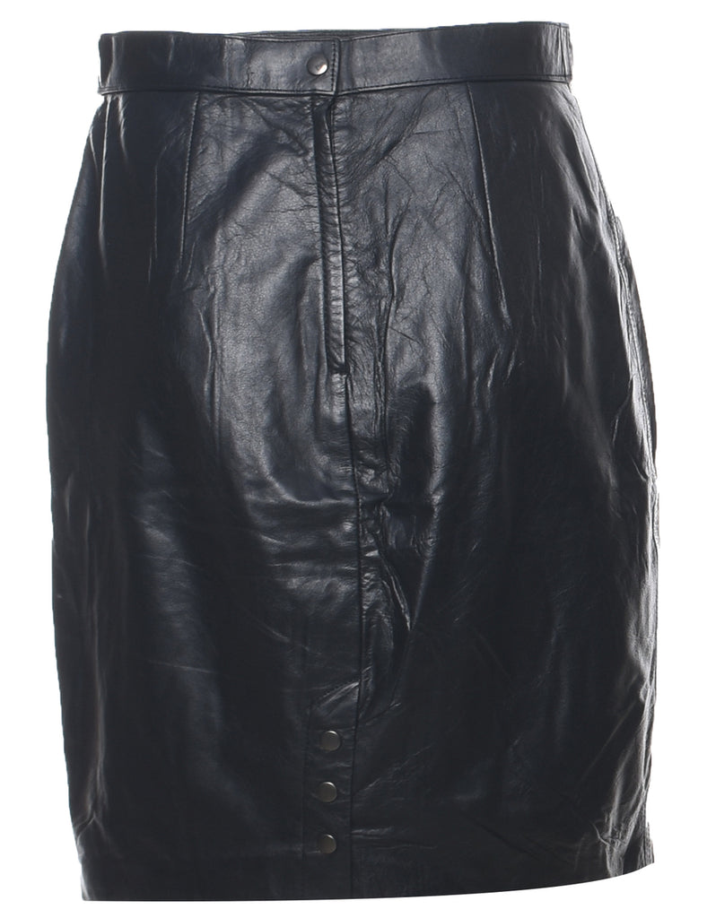 Leather Pencil Skirt - M