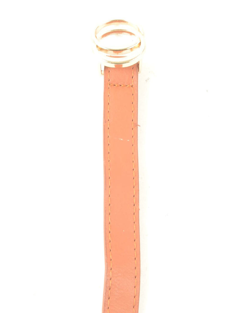 Leather Skinny Belt - M