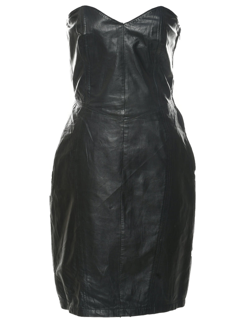 Leather Strapless Dress - XS