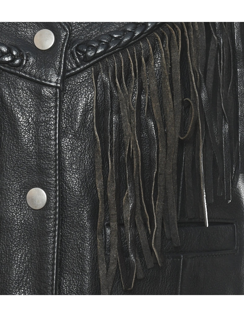 Leather Waistcoat - M