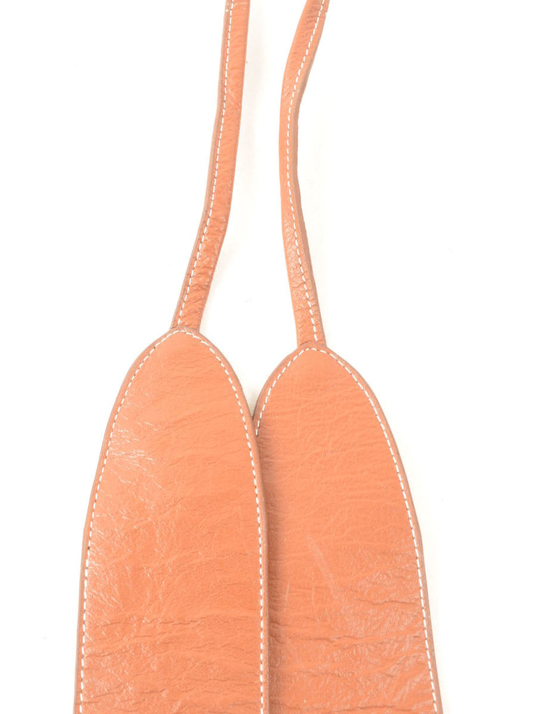 Leather Wide Belt - M