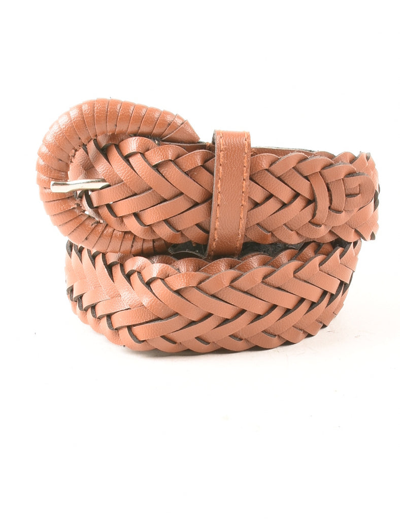 Leather Woven Belt - M