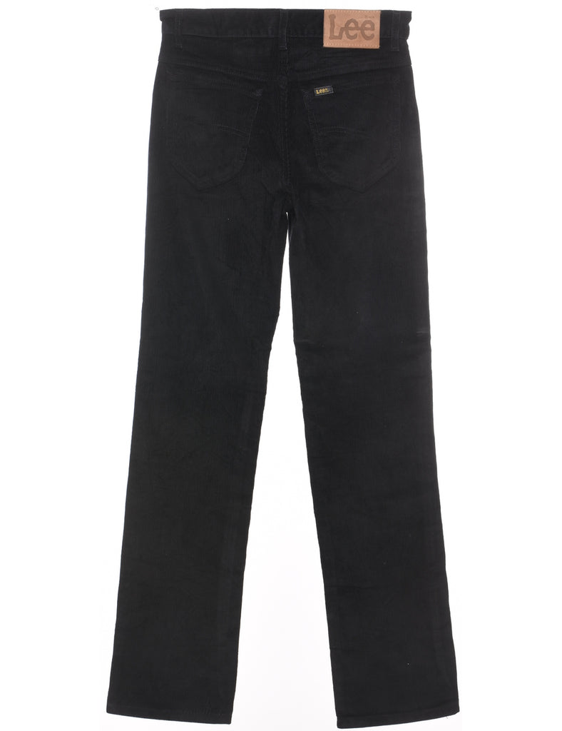 Lee Black Corduroy Fabric Trousers - W28 L32