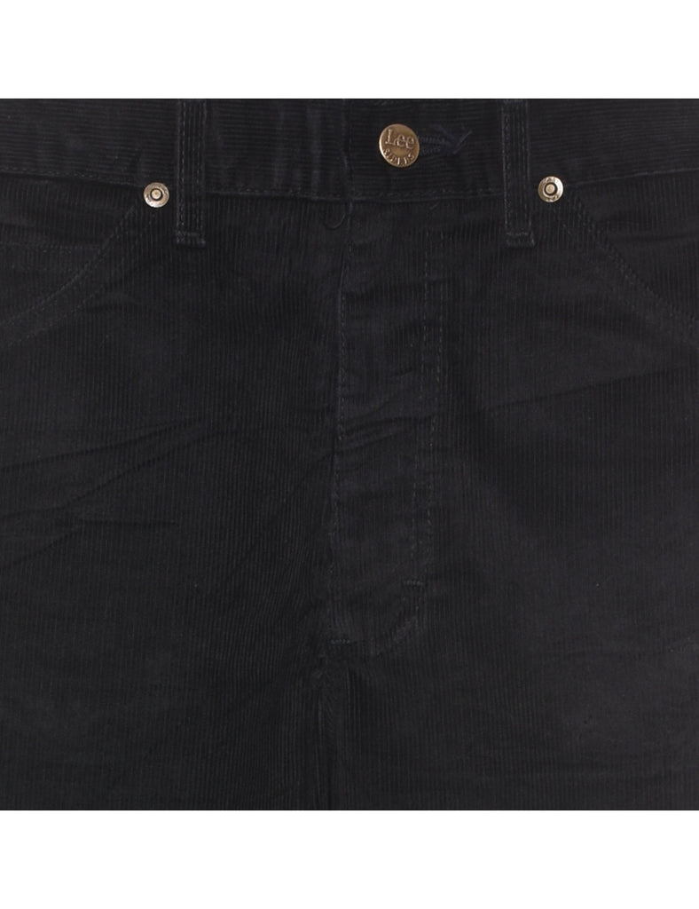 Lee Black Corduroy Fabric Trousers - W28 L32