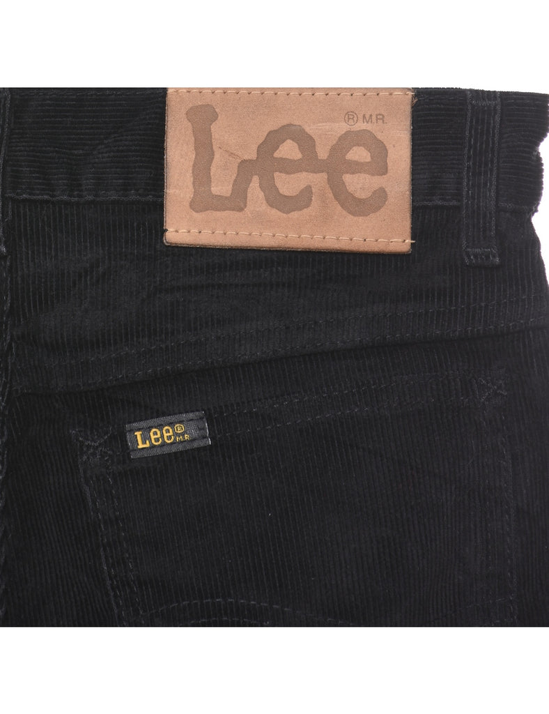 Lee Black Corduroy Fabric Trousers - W28 L32