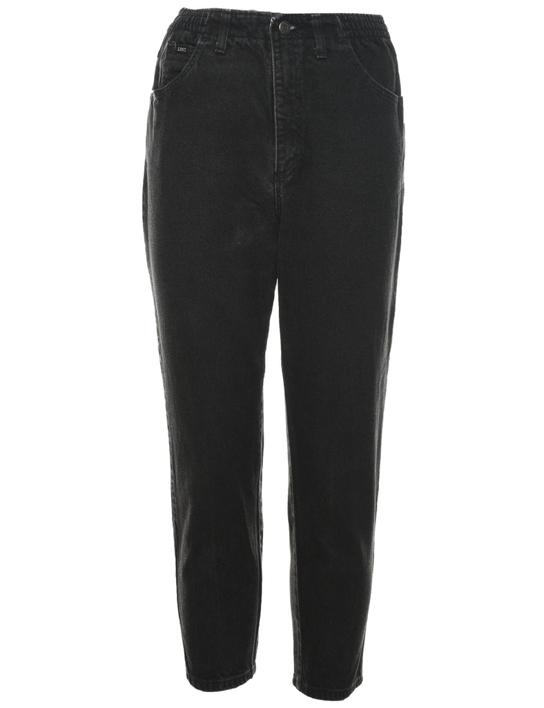 Lee Black Denim Trousers - W26 L28