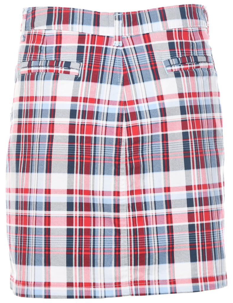 Lee Checked Pencil Skirt - M