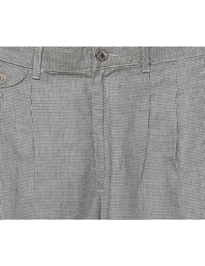 Lee Grey Dogtooth Trousers - W28 L28