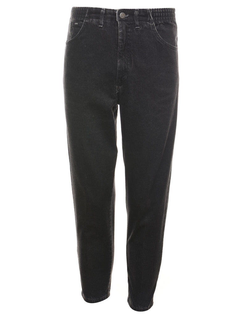 Lee High Waist Black Denim Trousers - W26 L27