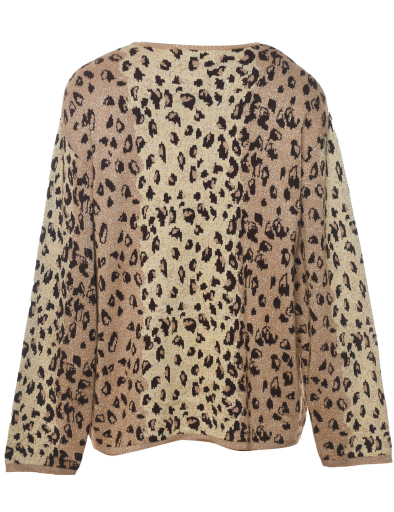 Leopard Pattern Jumper - XL