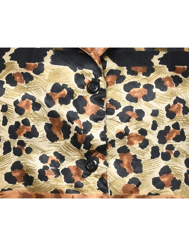 Leopard Print Blouse - XL