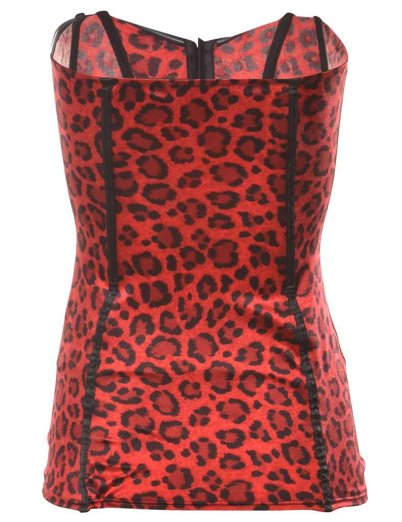 Leopard Print Corset - M