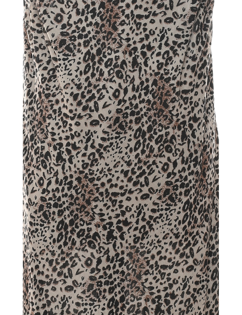 Leopard Print Dress - L