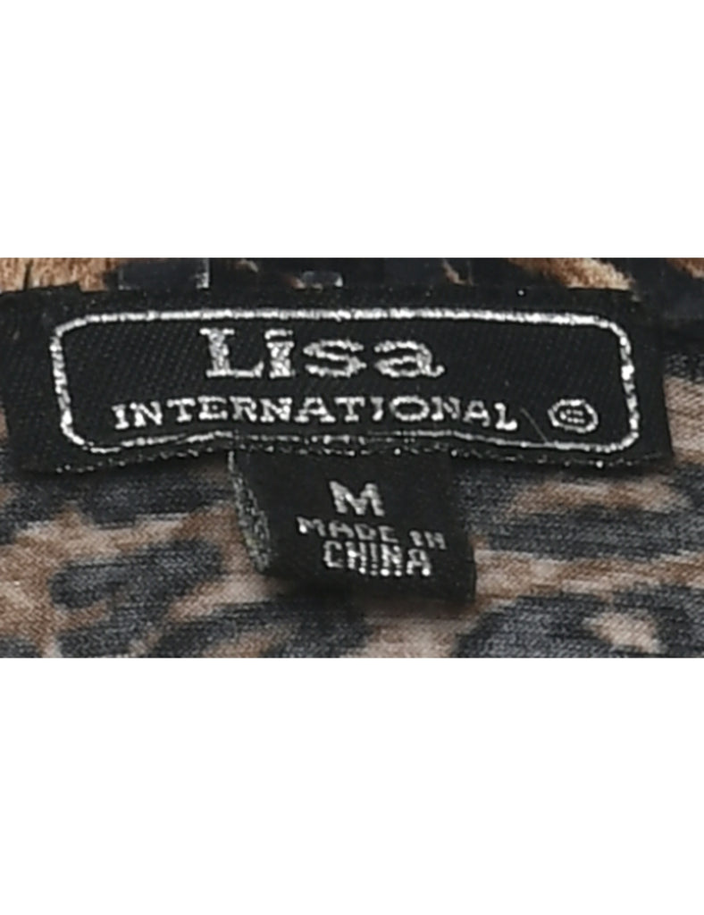 Leopard Print Evening Jacket - M