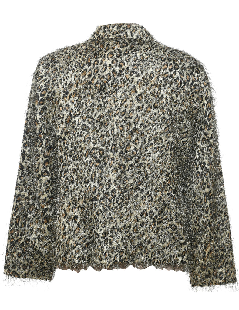 Leopard Print Jacket - L