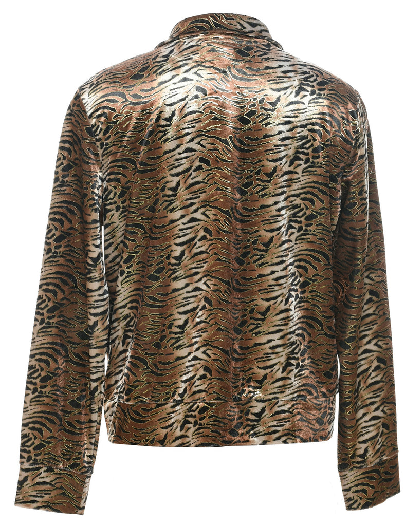 Leopard Print Jacket - M