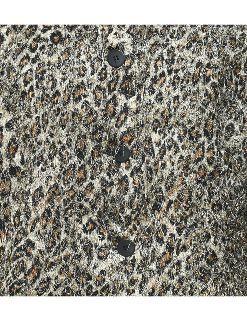 Leopard Print Jacket - L