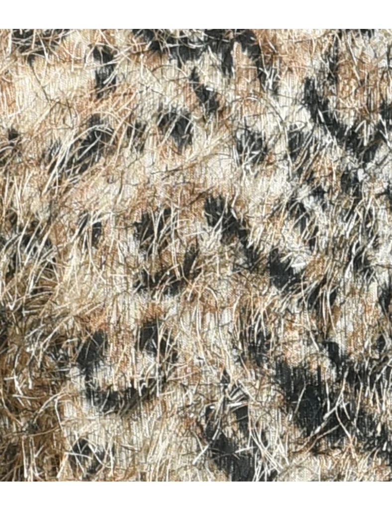 Leopard Print Jacket - M