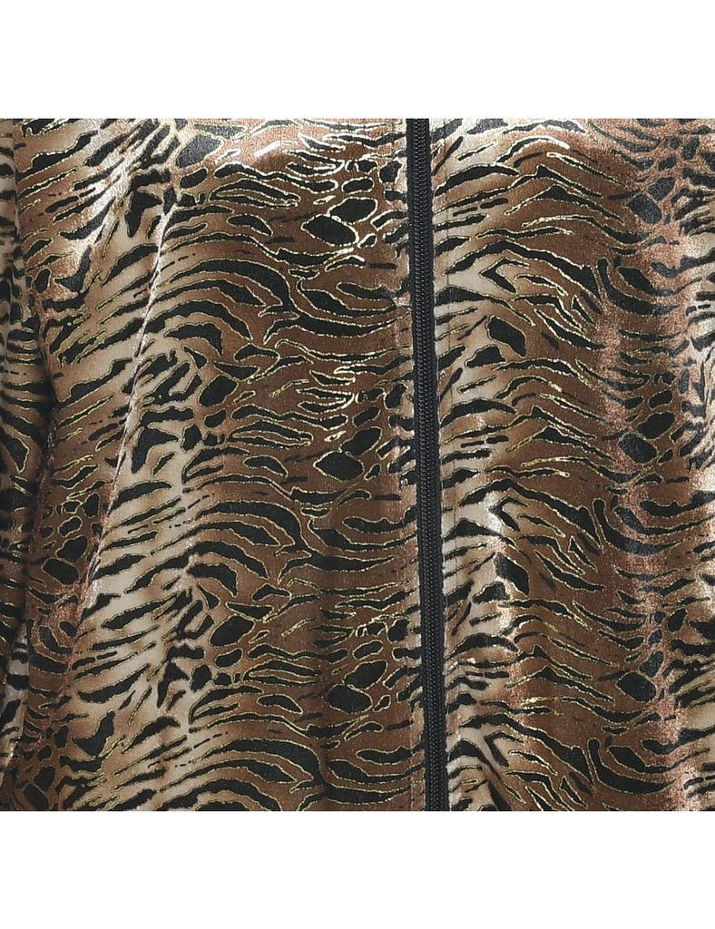 Leopard Print Jacket - M
