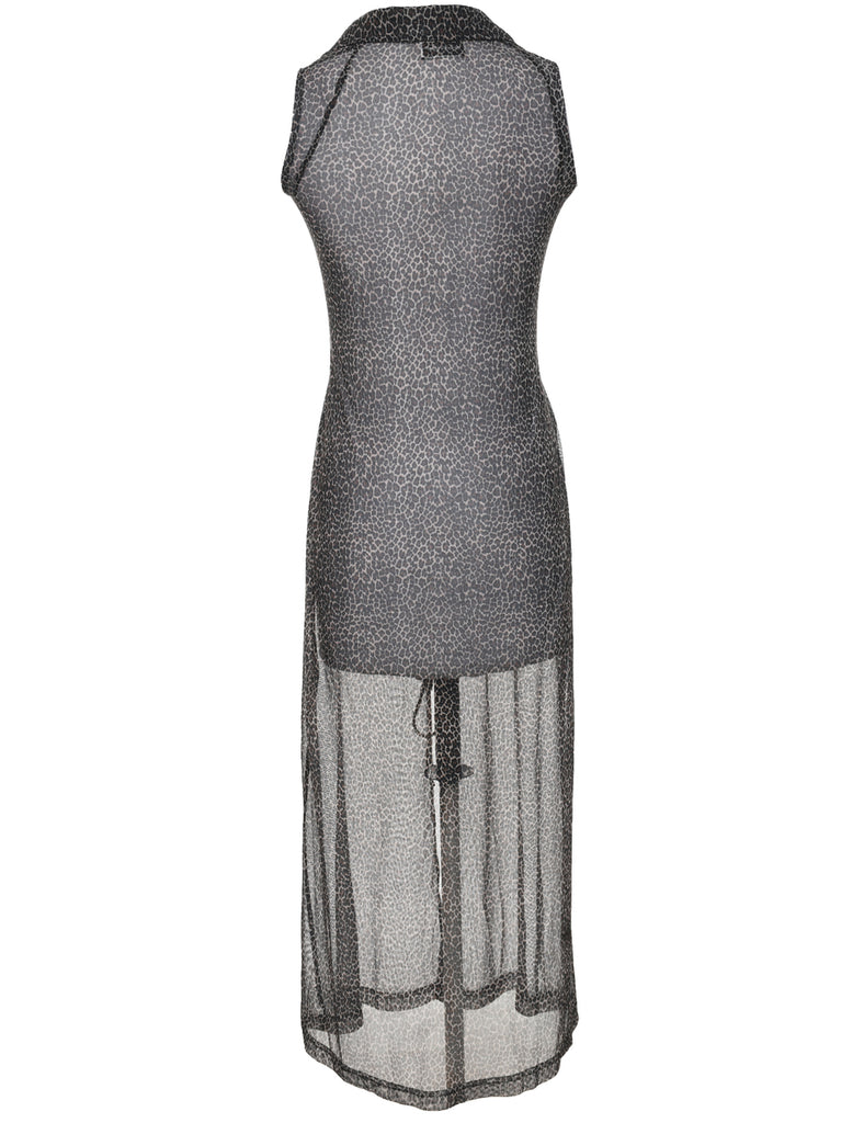 Leopard Print Maxi Dress - XS