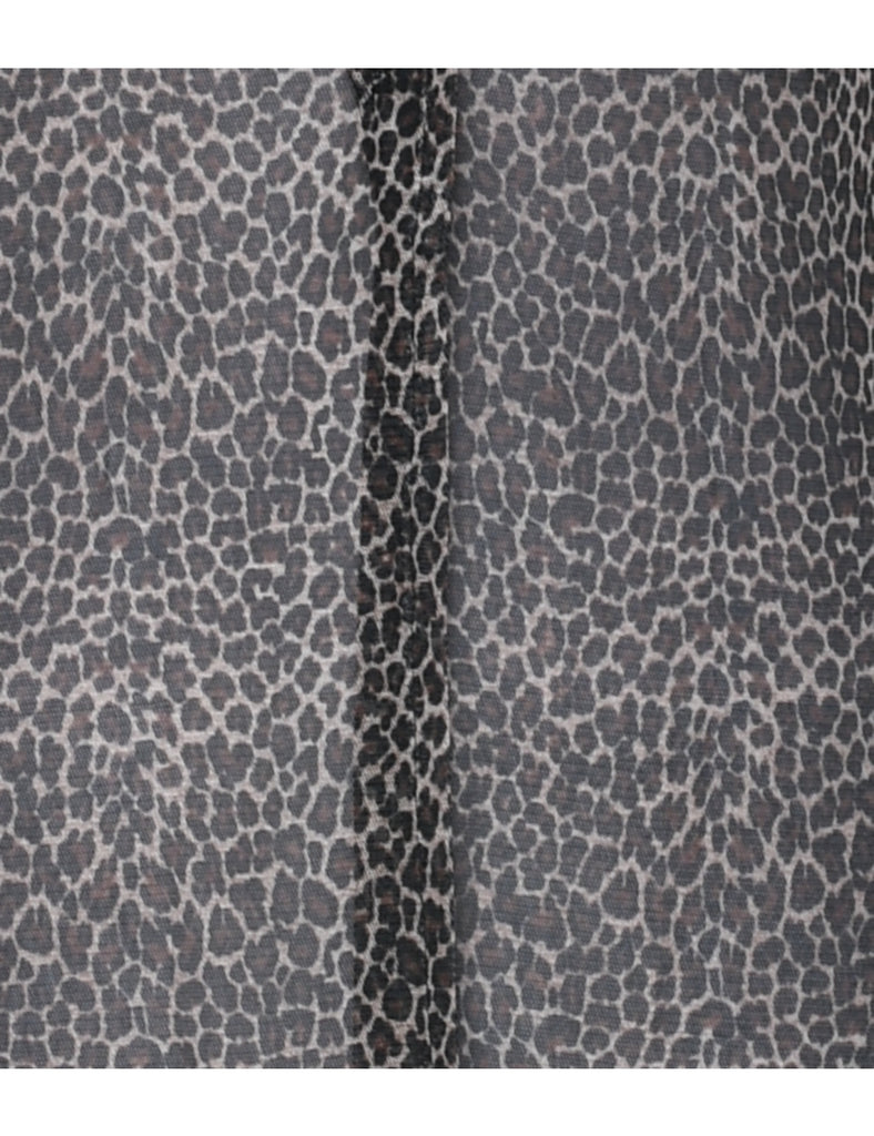 Leopard Print Maxi Dress - XS