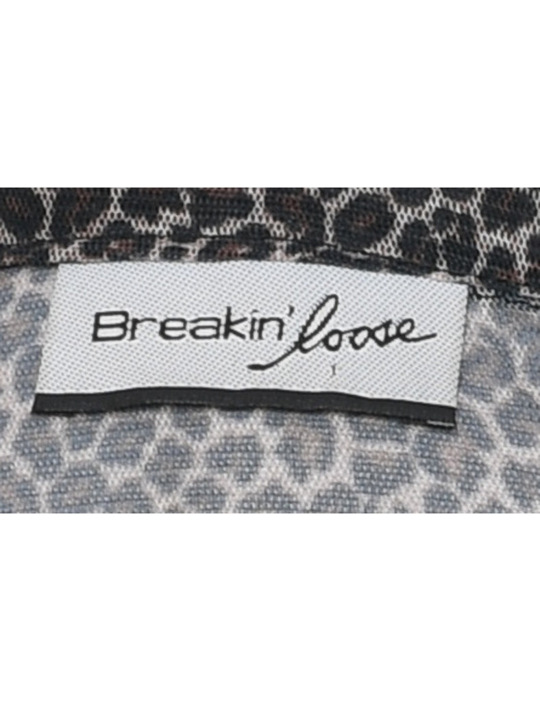 Leopard Print Maxi Dress - XS