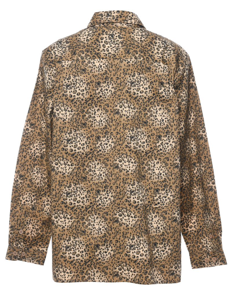 Leopard Print Shirt - L
