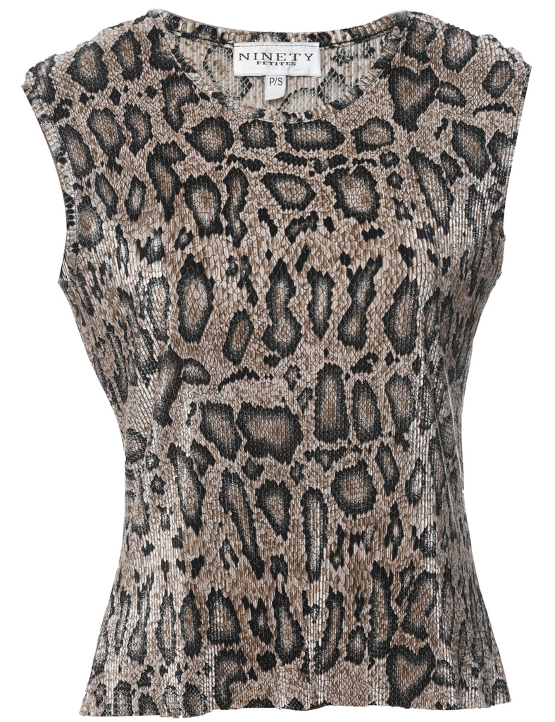 Leopard Print Top - S