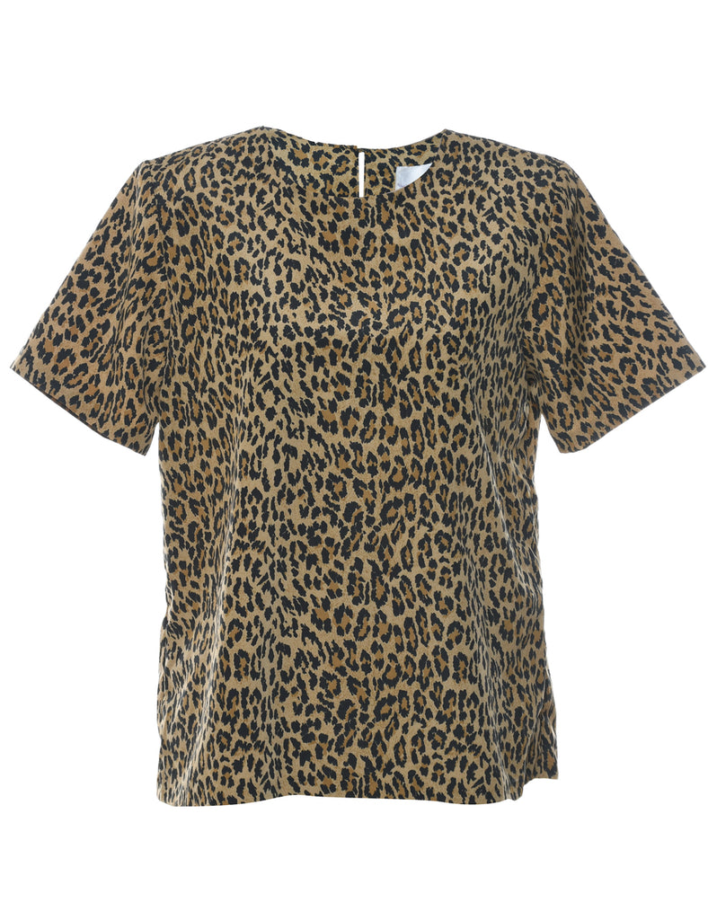 Leopard Print Top - S