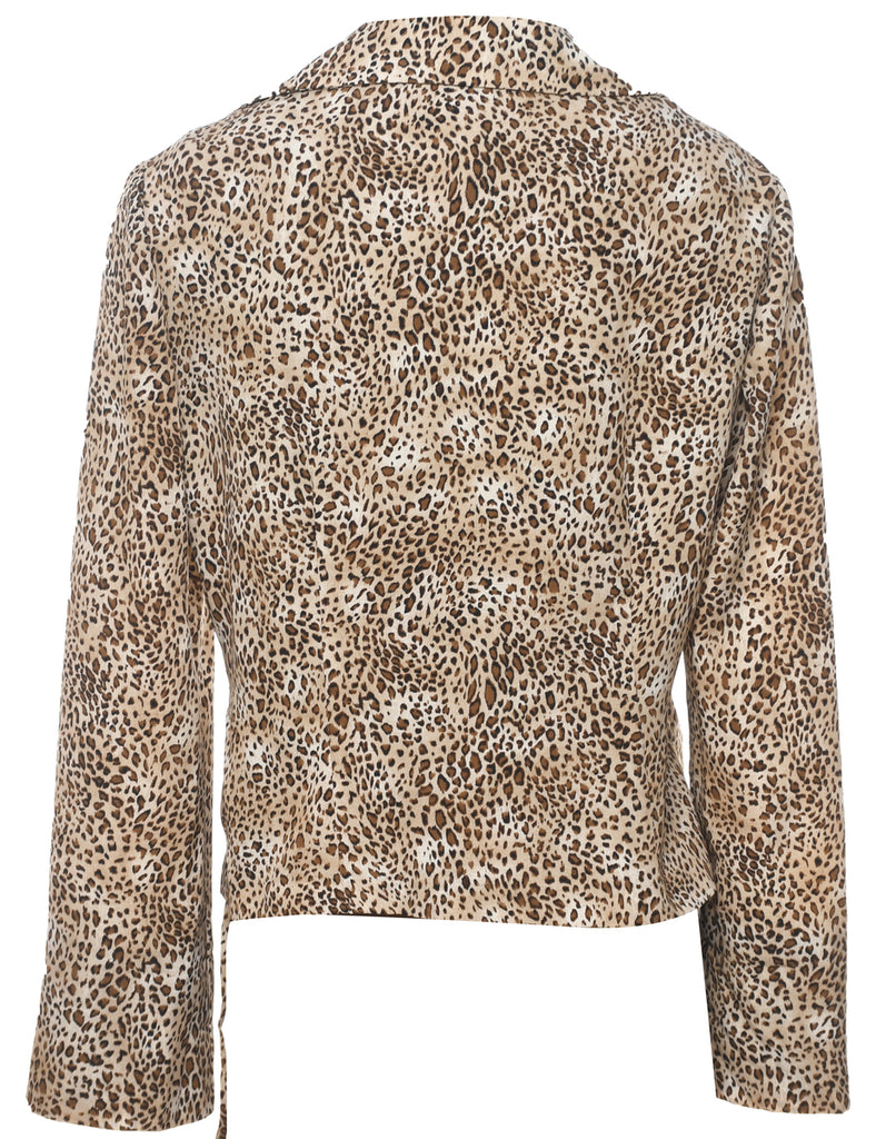 Leopard Print Top - L