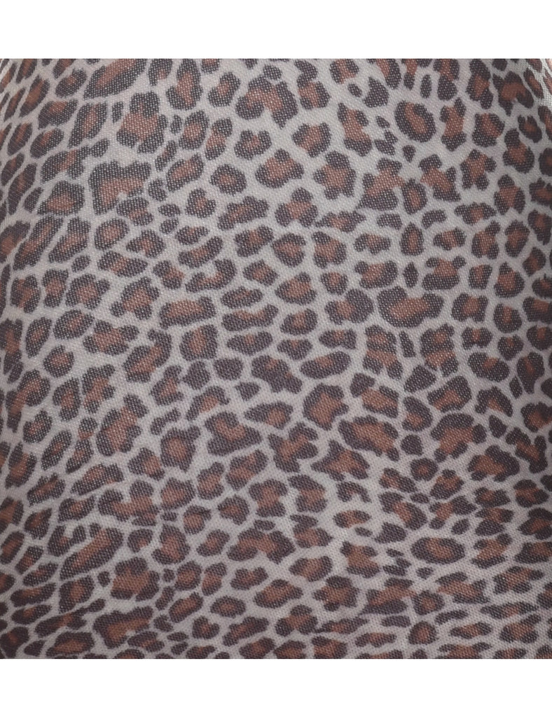 Leopard Print Y2K Slip - XS