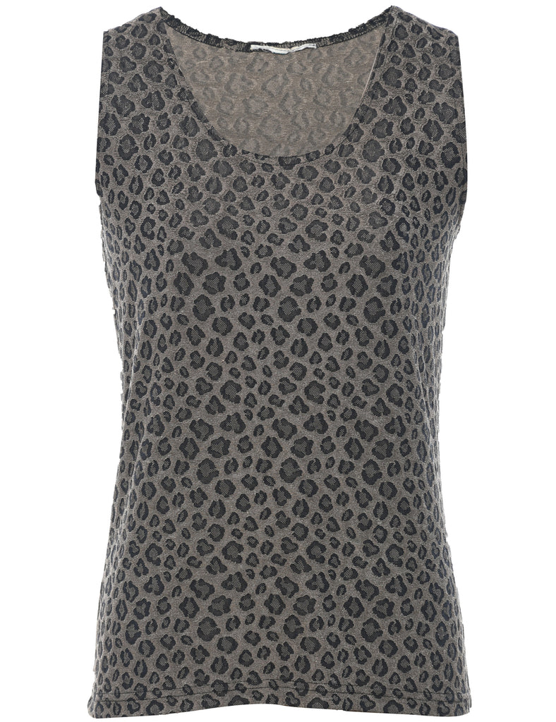 Leopard Printed Top - M