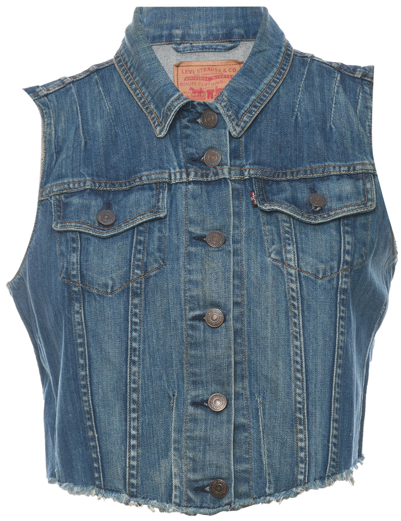 Levi's 1990s Stonewash Denim Vest - M