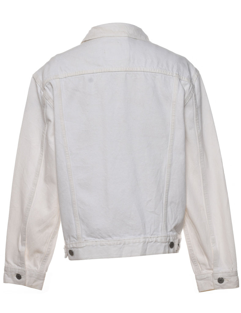 Levi's White Classic Denim Jacket - M