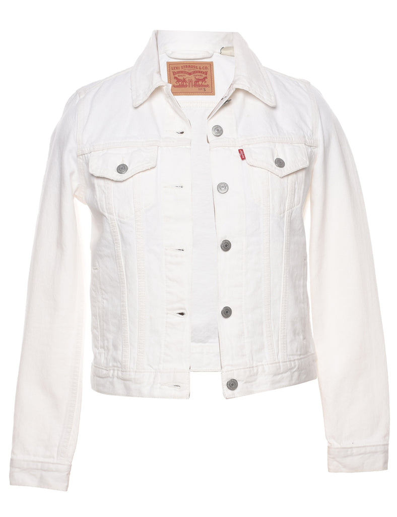 Levi's White Denim Jacket - S