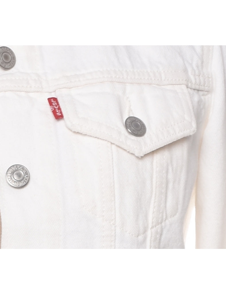 Levi's White Denim Jacket - S