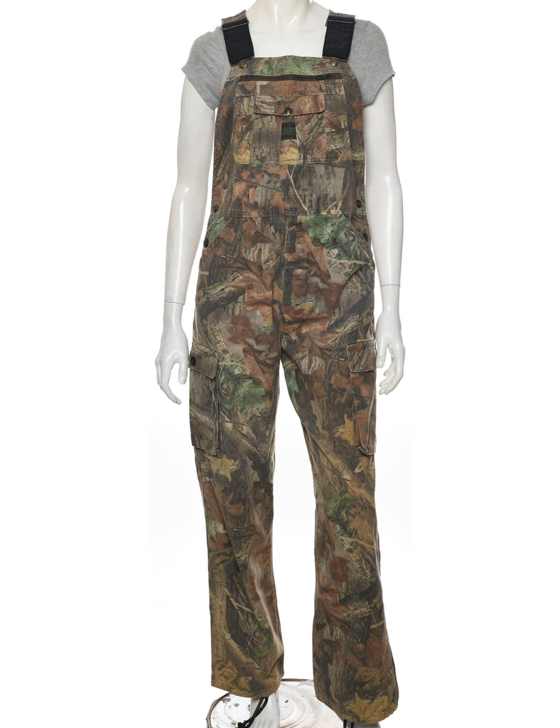 Liberty Camouflage Print Dungarees - W34 L31