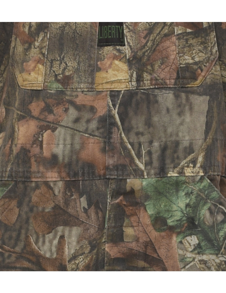 Liberty Camouflage Print Dungarees - W34 L31