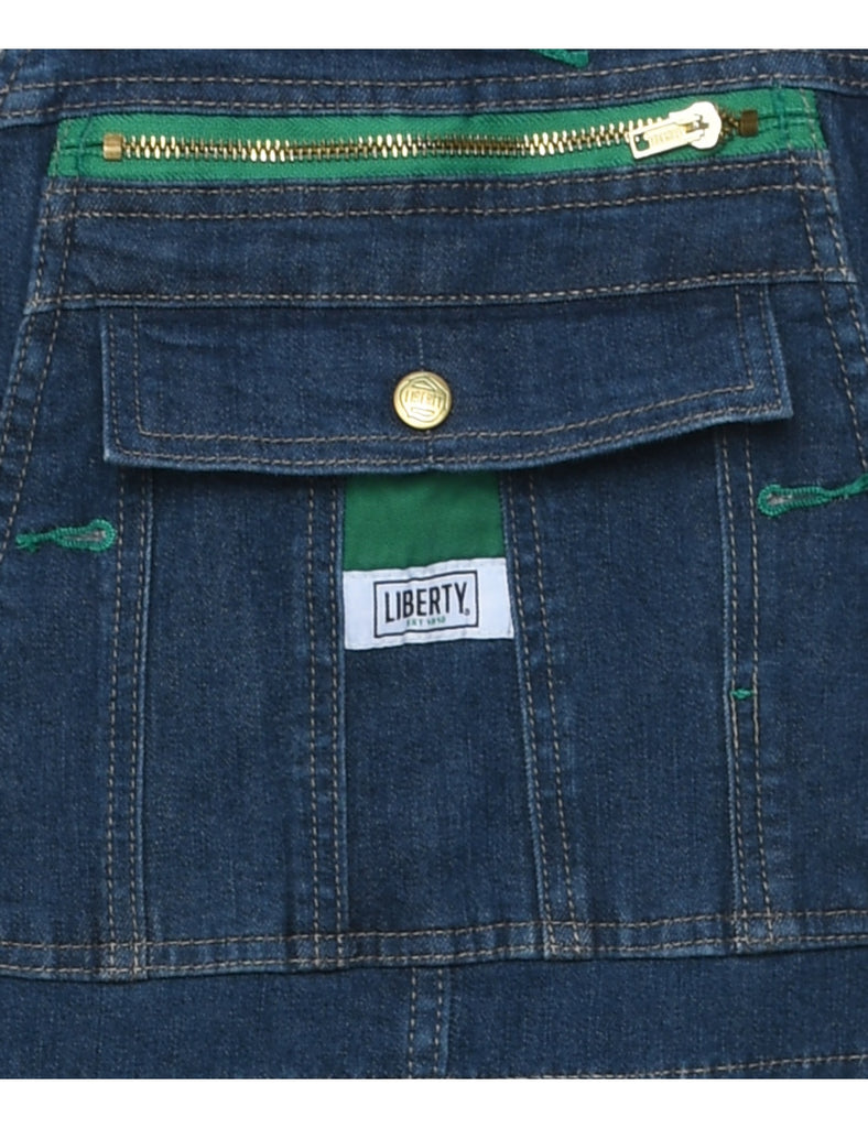 Liberty Frayed Hem Dungarees - W37 L24
