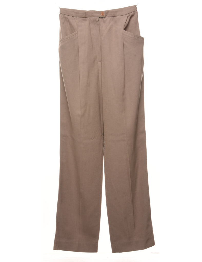 Light Brown Casual PleatedTrousers - W26 L30